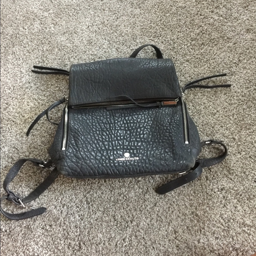 Vince Camuto | Gray Leather Paola Backpack